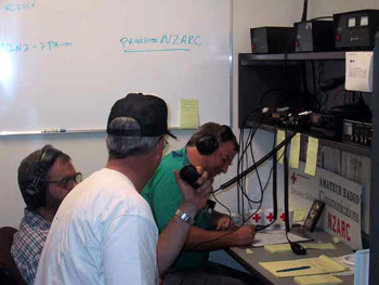 Another shot of the station, KB2MRI Rod, N2GJ Gerry and N2CTW Charlie were some of the participants who kept the station on the air.