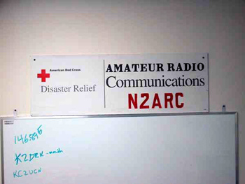 Here's the whiteboard with other station callsigns